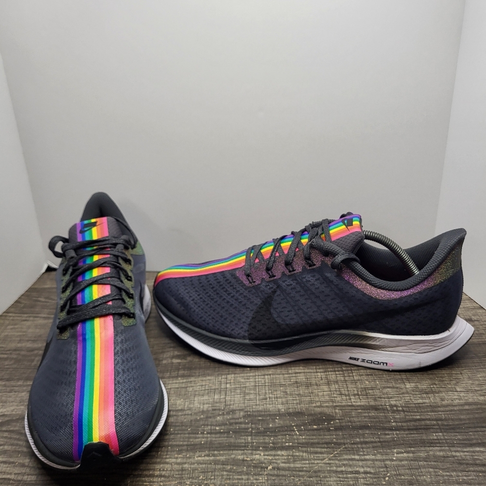 Nike Zoom Pegasus 35 Turbo BeTrue LGBTQ Pride CK1948-001 Men's 11.5 Running Shoe